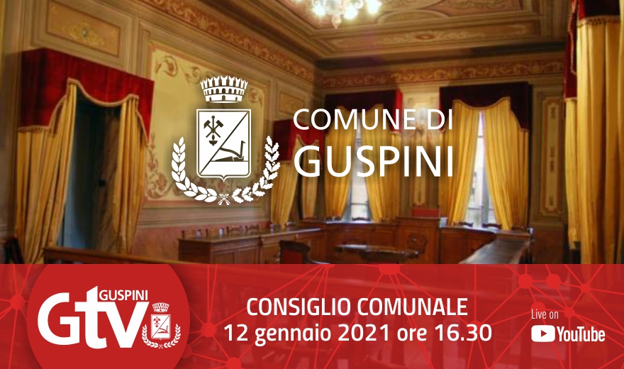 Convocata per martedì 12 gennaio 2021 alle 16.30 una seduta straordinaria e urgente del Consiglio Comunale