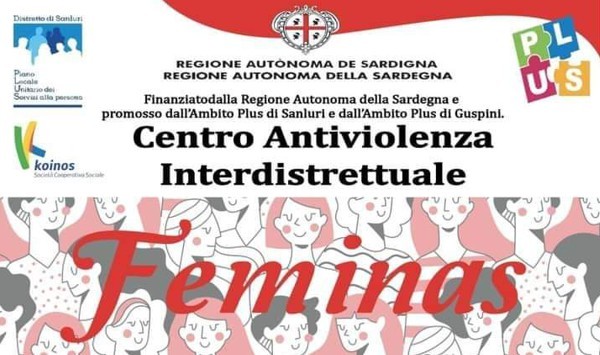 Feminas: centro antiviolenza interdistrettuale finanziato dalla Regione Sardegna