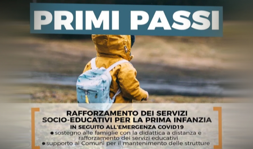 Manifestazione di interesse  "PRIMI PASSI", rafforzamento dei servizi socio educativi per la prima infanzia (0-3 anni)